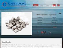 Tablet Screenshot of ortammetal.com